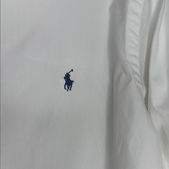 Ralph Lauren Cotton White Long Sleeve Button Down Dress Shirt Size 15.5- 32/33 - Picture 3 of 6